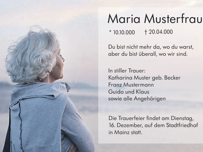 DECHERT Bestattungen digitale Anzeige 1